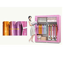 JFFFFWI Armadio Guardaroba Guardaroba 168 * 130 * 46cm Guardaroba Semplice Panno (Colore: C)