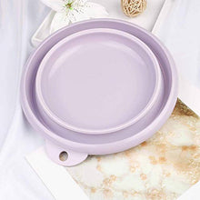 Ispessita Lavabo Pieghevole Portatile casa in Materia plastica Lavanderia idromassaggio Viaggi Grande Multiuso in plastica Bacino Turismo all'Aria Aperta, Viola