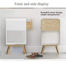 Comodino,Tavolino Laterale Camera da Letto Comodino per Camera da Letto, Tavolino Leggero, Tavolino da Tavolo Assemblato, Tavolo da Bagno in Legno E Ferro con 1 Cassetto Facile da Installare