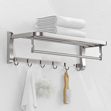 appendiabiti a torre Portasciugamani, Acciaio Inossidabile 304, Materiale Spesso, Pieghevole, Rack di stoccaggio, portasciugamani da Bagno (Size : 60cm)