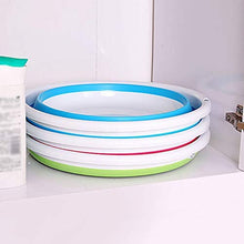 Portable lavaggio multifunzionale Round Up Bowl esterna Bagno Lavabo pieghevole benna Bacino portatile pieghevole Lavabo for uso domestico lavanderia lavaggio dell'automobile Camping viaggio Lavabo fo
