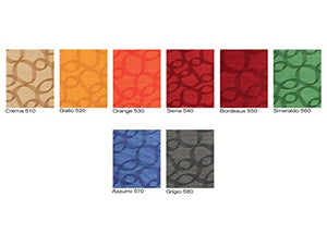 BIANCHERIAWEB Copriseduta Sofa Cover in Fantasia Disegno Ray One 2 Posti Ray One Orange 530