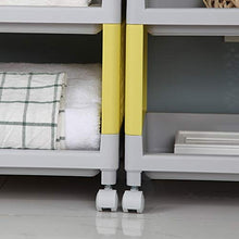 LYM &ripiano di stoccaggio Scaffalature Creative Cucina Multifunzionale casa Cucina Bagno Balcone con Ruote 4-Layer Storage Rack Scaffale di Finitura