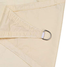 DAMAI Tenda A Vela Impermeabile Triangolare 3x3x4.3M, Vela Ombreggiante Triangolare per Esterno Giardino Terrazza,Beige