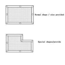 HTL Durable 6-Pin Parasole Net, Addensato Panno Ombra Usato per Isolamento termico Rete Solare per Cortile, Balcone, Auto e Tetto. Il tasso di Ombreggiatura è 80%, Nero, 5M* 10M