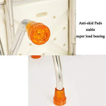HYYDP Bagno Sgabello Sgabelli da Doccia/Vasca Pieghevoli Seduta da Doccia in Acciaio Inox Sedia Be Applicable Compatible for disabili con Funzione ricurva Tappetini Antiscivolo Pieghevoli Be Applica