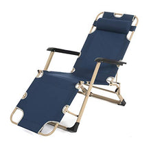 sogesfurniture Sedia a Sdraio Pieghevole per Campeggio e Tempo Libero, Sedia da Giardino Reclinabile con Poggiatesta Rimuovibile e Struttura in acciaio, Peso supportato 150kg, BHEU-CT-F02-NY