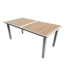 Paniate Design Tavolo Allungabile Giannutri 90x180/240 in Alluminio e Polywood - Bianco
