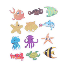 TOPBATHY 2 * 12pcs Non-Slip Bathtub Stickers Self-Adhesive Sticker Marine Organism Decals for Bath Tub Shower Surfaces