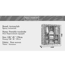 JJZXT Tessuto Non Tessuto Armadio Combinazione Acciaio Rinforzo A Prova di umidità Armadio Semplice Pieghevole Cloth Armadio