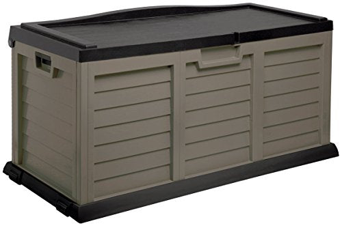 Starplast, 14 – 811, Panca con Contenitore, Grande, 141 x 61 x 71,5 cm, Colore: caffè