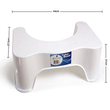 Sgabello fisiologico per WC Bagno Ergonomico, discreto ed efficace e Più sani - combattere i problemi di costipazione e i diversi disturbi del transito intestinale 44,5cm X 28cm X21cm – Toilet Stool