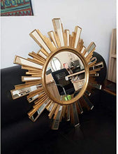 HFFFHA Specchio per Il Trucco in Stile Europeo Bagno a Parete per Bagno Specchio Rotondo Impermeabile Specchio da Parete Decorativo per Interni Ideale