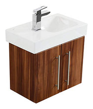 Mobile bagno con lavabo Geberit Icon XS 53cm a sinistra noce