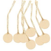 UPKOCH 50Pcs Etichette per Bottiglie di Vino Appese Rotonde Abbellimenti di Ritaglio in Legno Incompiuto Vuoto Bicchiere di Vino Creatore Pendente di Fascino Ornamenti Appesi per Fai da