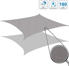 Vele ombreggianti Tenda Balcone Giardino Crema Solare e Resistente Ombra Traspirante terrazza Tempo, Tenda Rettangolare Idrorepellente, Azzurro, 3x5m