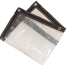 Telone da esterni Grande Telone Trasparente con Occhielli - Impermeabile Trasparente Antipioggia Copertura Della Pianta del Balcone, All'aperto Plastica Isolamento Strato di Tela Cerata, Addensare 0,1