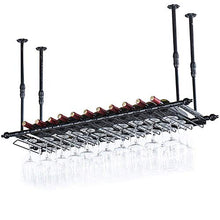 LHQ-HQ Metalli Casa Vino Rack Altamente scalabile- attaccatura del Supporto di Wine Glass Bagagli Scaffale Decorativi Calici Adatto for Bar, Neri Casuali