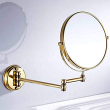Specchio Ingranditore, Specchio da Trucco, Bagno 3X Ingrandimento Doppio Lato, 20 cm Doppio Faccia Specchio a Parete, Specchio da Parete Girevole e Rotondo, Allungabile, per Bagno, Spa, Hotel