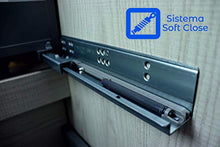 Mobile Bagno Sospeso con Lavabo in Porcellana - con 4 Cassetti - Il Mobile è MONTATO - Modello Tuela (100 cms, Taiga)