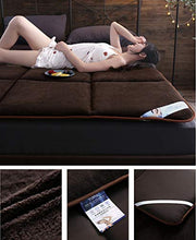 QVIVI Materasso Futon, Pieghevole Roll Up Tatami Materasso, Addensare Morbido Caldo in Flanella Pavimento Materassi Letto Futon Dormire per Casa Interno Esterno Brown 1.2 * 2M