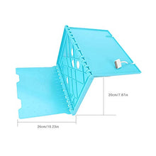 Suszian Multifunzionale Comodino Pieghevole mensola, scaffale Urban Mensola Comodino organizzatore Pieghevole Comodino Compatto e Comodo da Letto Blu.