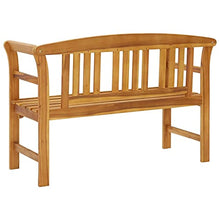 vidaXL Panchina da Giardino 120 cm in Legno Massello d'Acacia