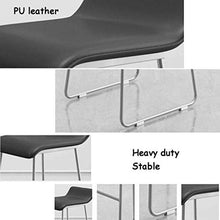 Bar Stool Industriale Chair Pedane Schienale Sedie da Pranzo Sgabelli for Cucina Bar Café Sgabelli Cuoio sede di Ferro Semplice Moderna abitazione Alto Colazione for Counter Similpelle Esterno