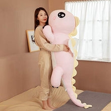 Huggable Big Long Cute Dinosaur Peluche Morbido Cartoon Animale Angelo Farcito Bambola Fidanzato Cuscino Bambini Ragazza Regalo di Compleanno (Colore: C, Altezza: 110cm)