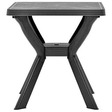 Qnotici Tavolo da Giardino Pieghevole in plastica, Tavolo da Giardino per Il Tempo Libero all'aperto, Tavolo da Giardino per riunioni di Famiglia 70 x 70 x 72 cm  Antracite