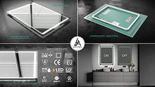 ARTTOR Specchio LED Premium - Dimensioni dello Specchio 100x70 cm - Specchio per Bagno - Specchio a Muro - Specchio con Illuminazione - Pronto per Essere Appeso M1ZP-51-100x70 - Bianco Freddo 6500K