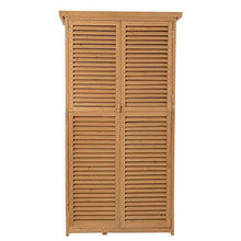 miozzi Armadio Mobile Portaoggetti da Giardino 87x46,5x160 cm in Legno