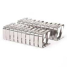 GYFHMY Clip per tovaglia, 20 Clip di Fissaggio per Tavolo da Picnic Flessibili in Acciaio Inossidabile, Argento Non Facile da deformare, Superficie Liscia, per la Cena di Nozze a casa