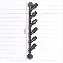 Zfggd Scaffalature Wine Rack Loft Multifunzione Wine Glass Rack Industriale Tubo di Acqua del Supporto della Parete Vino Rack