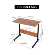 SXGKY Tavolo per Laptop Table Tavolino Altezza Regolabile, Portatile Tavolino per Laptop Tavolo per Computer Tavolino Scrivania Portatile FF (Color : 80 * 40 White Maple with Card Slot)