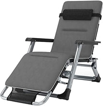 L&B-MR - Sedia a sdraio da giardino, reclinabile, pieghevole, portatile, con imbottitura in cotone
