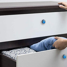 Blu Natale Con Appesi Fiocchi Di Neve Camera Da Letto Pomelli per Porta Set di 4 Pomelli per Mobili Manopole per Cassetti Cucina Armadio Vetro