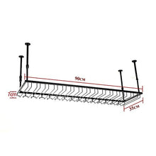 Rastrelliere per bicchieri da vino Supporto bicchiere da vino, mensola Pensola appesa Decorazione del ferro da bagno Portavolo, altezza regolabile: 30 - 60 cm, può ospitare 24 tazze Organizzazione e c