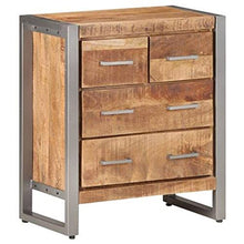vidaXL Credenza 60x35x70 cm in Legno di Mango Grezzo