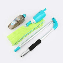 WAMSY Mop Kit Borraccia Amovibile per Pavimento Pigro in Microfibra con Doppio Panno Spray Laterale