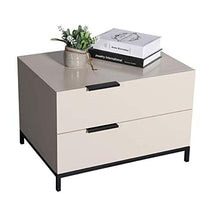 RCLD Comodini Armadio Camera da Letto Mobili Cassetto Cassettone Ferro forgiato Legno + Altri (Color : White, Size : 55 * 41 * 41cm)