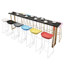 LWW Sedie, Sgabelli da bar moderni Poggiapiedi Sgabelli da bar Seduta in plastica PP Sedie da pranzo per cucina Ufficio aziendale Ristorante Gambe in metallo dorato,bianca,45x45x75 cm
