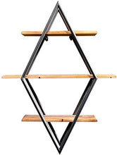 Decorazioni Da Parete Mensola Di Design 3 Ripiani Bar Mensola Diamantata A Parete Mensola A Soffitto Sporgenza Utilizzata Per Portaoggetti / Portabottiglie / Libreria / Cornice Per Decorazioni Sospes