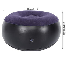 BHDD Sgabello Gonfiabile Pieghevole, Cuscino Poggiapiedi Sedia da Campeggio per Esterni Portatile Sedia Rotonda, con Fondo Rinforzato Durevole, per Dormitorio Home Office, Bambini Adulti, Aeroplano