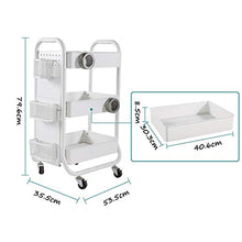 &ripiano di stoccaggio Scaffale, Movable bagagli Piccolo Carrello Bagno Soggiorno da terra multifunzione a 3 strati Rack bagagli Scaffale di finitura