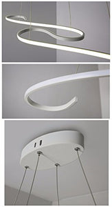 Lampada a sospensione moderna lampadario Lampadario Lampadario Lignt LED Artigianato acrilico per ristorante/Ufficio/Soggiorno/Camera da letto/Caffè/Bar