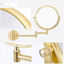 SGSG 1X3X Specchio da Bagno ingranditore Specchio Intelligente Specchio da Parete per Trucco Specchio da Bagno Specchio Dorato da 8 Pollici