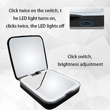 DC Wesley LED Nero Pieghevole ABS Nero 3500mAh Ricarica USB Ricarica Specchio/Carica Tesoro