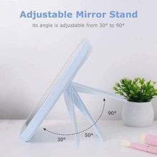 ZWH-Specchio per Il Trucco Trucco Specchi LED dello Schermo di Tocco Portable Desktop LED Specchio Illuminato LED USB Ricaricabile Cosmetic Mirror Mano