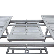 Festnight Tavolo da Giardino in Legno di Acacia 200x100x74 cm Tavolino Pieghevole Richiudibile per Campeggio casa Giardino PIC nic con Foro per Un Ombrellone
